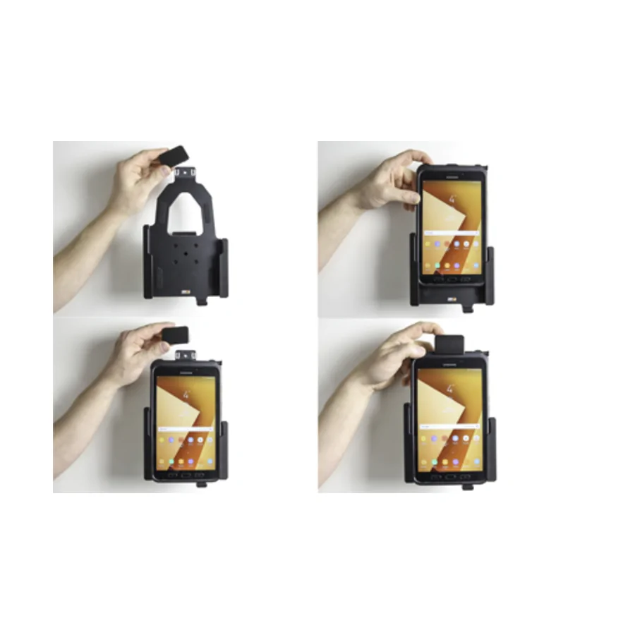 Bild 2 : 741003 : Brodit Halter mit Verriegelung für SAMSUNG Galaxy Tab Active 5, Vertikal, passt für Geräte mit Original Hülle