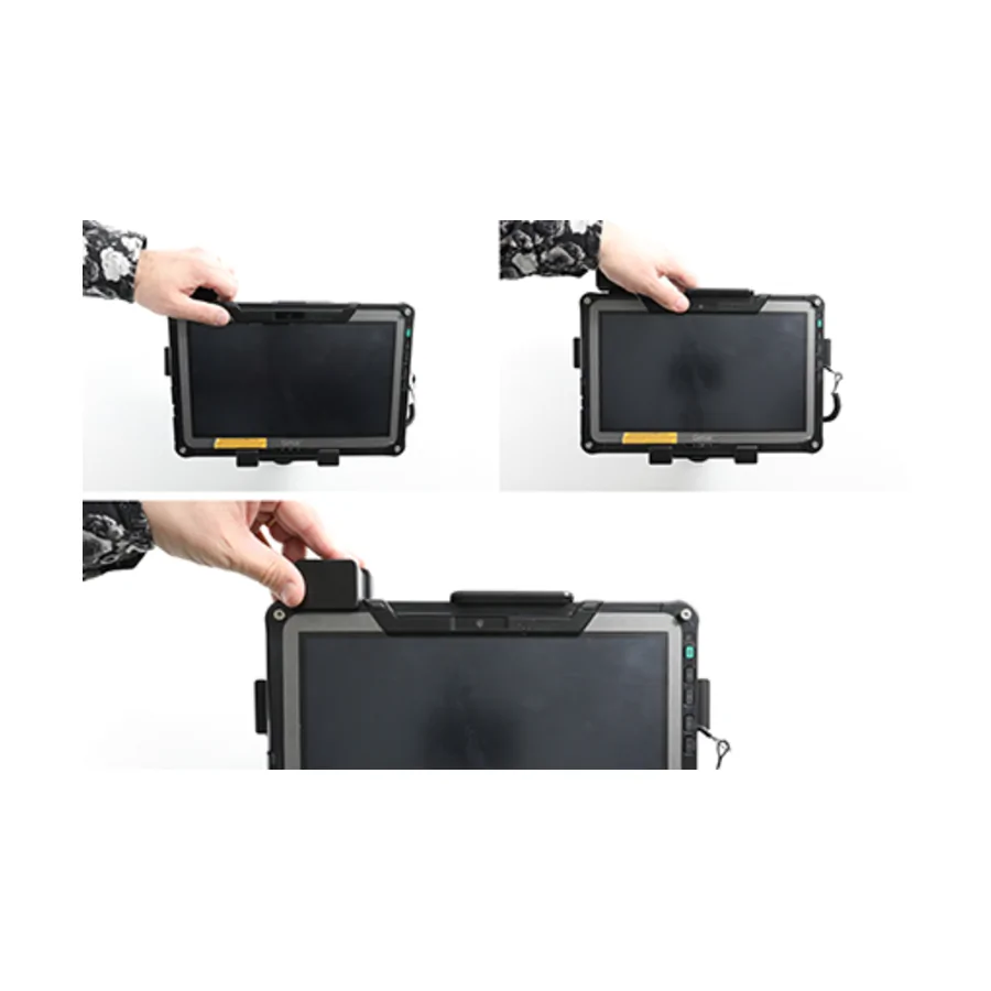 Bild 2 : 741287 : Brodit Halter mit Verriegelung für GETAC F110 (nur Generation 6 / 2022), für Geräte mit ODER ohne Handschlaufe