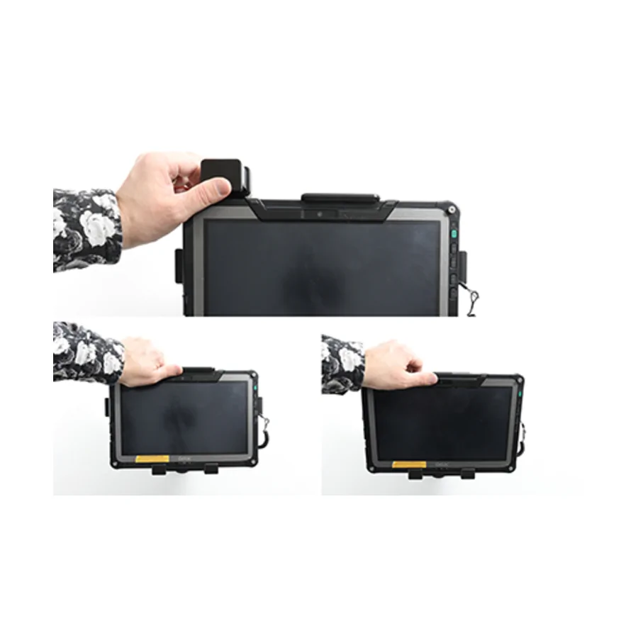 Bild 3 : 741287 : Brodit Halter mit Verriegelung für GETAC F110 (nur Generation 6 / 2022), für Geräte mit ODER ohne Handschlaufe