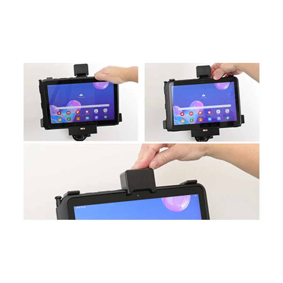 Bild 2 : 746148 : Brodit Halter mit Verriegelung, Aktiv, 12/24V, f�r SAMSUNG Galaxy Tab Active Pro, Horizontal, passt f�r Ger�te mit Original H�lle
