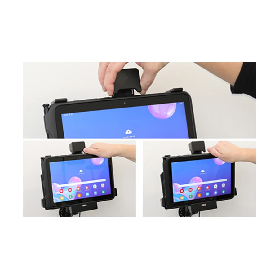Bild 3 : 746148 : Brodit Halter mit Verriegelung, Aktiv, 12/24V, f�r SAMSUNG Galaxy Tab Active Pro, Horizontal, passt f�r Ger�te mit Original H�lle
