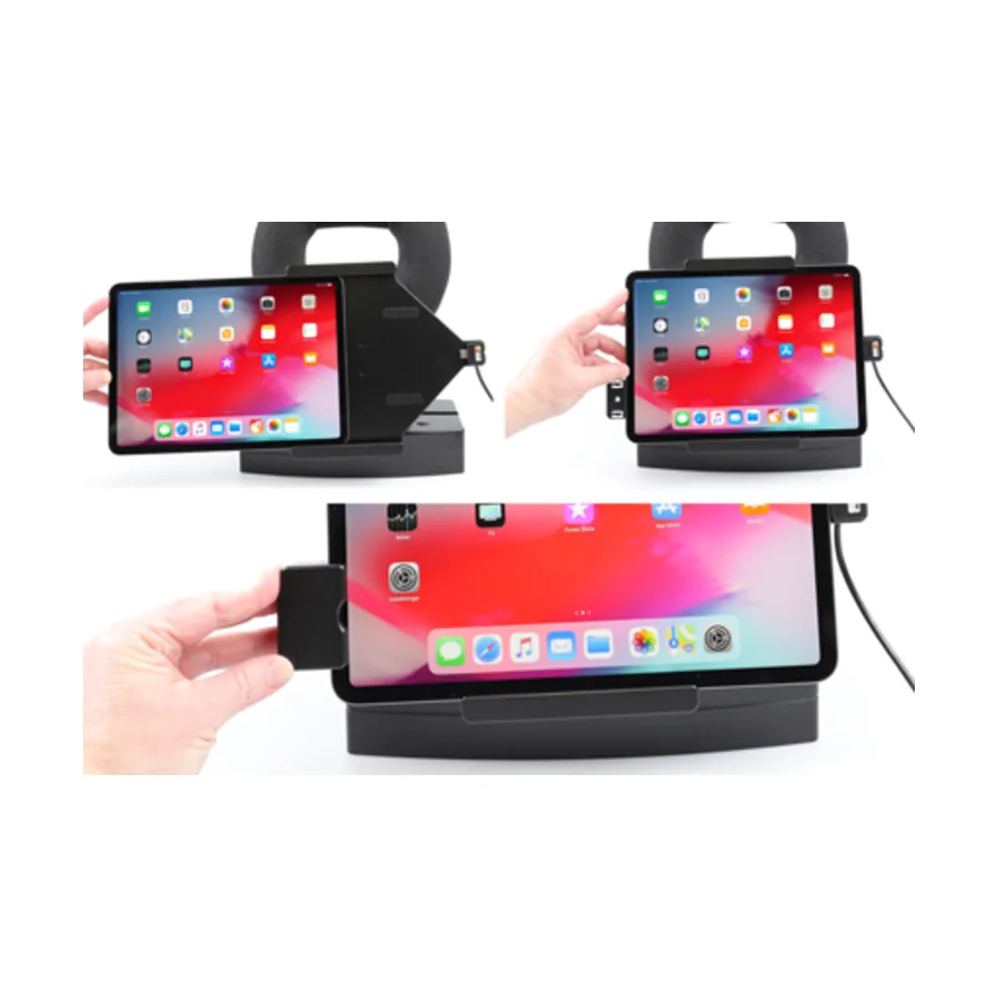 Bild 2 : 747094 : Brodit Halter mit Verriegelung, Aktiv, mit Festanschluss, 12/24V, f�r APPLE iPad Pro 11 (2018)