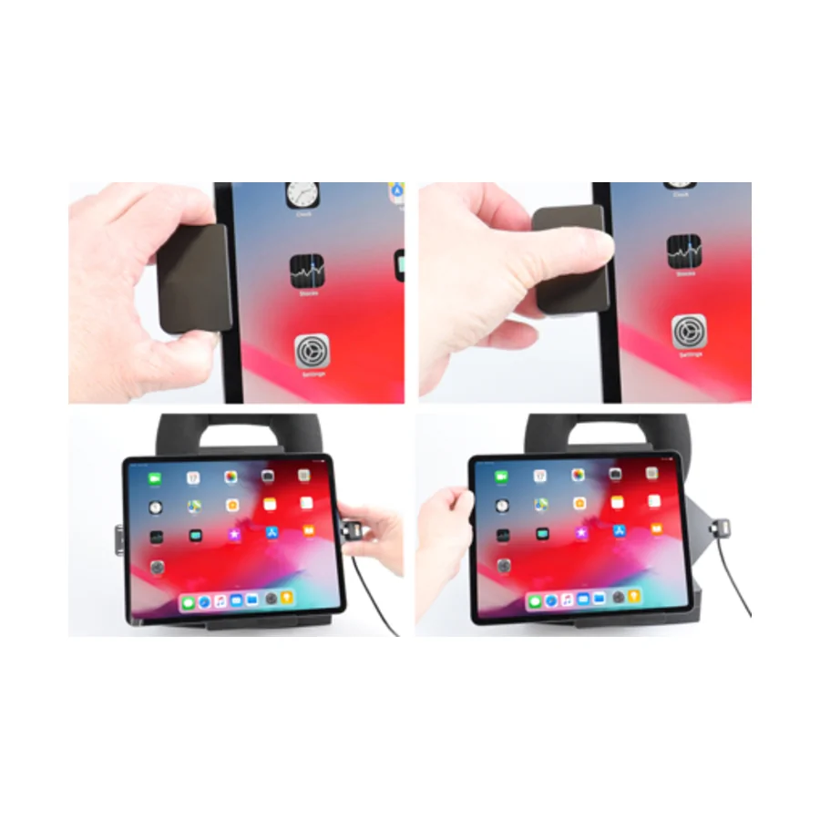 Bild 3 : 747095 : Brodit Halter mit Verriegelung, Aktiv, mit Festanschluss, 12/24V, f�r APPLE iPad Pro 12.9 (2022)