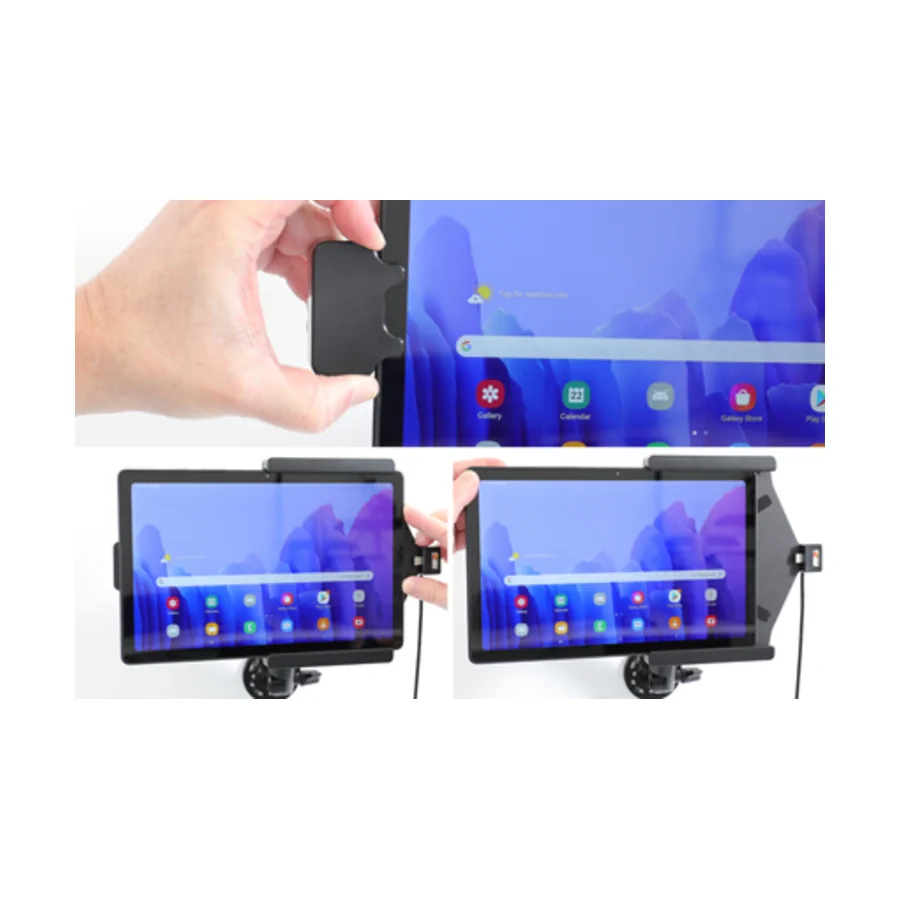 Bild 3 : 747229 : Brodit Halter mit Verriegelung, Aktiv, mit Festanschluss, 12/24V, für SAMSUNG Galaxy Tab A7