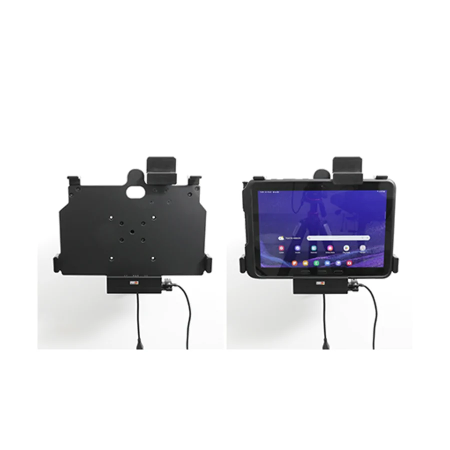 Bild 4 : 747329 : Brodit Halter mit Verriegelung, Aktiv, mit Festanschluss, 12/24V, für SAMSUNG Galaxy Tab Active 4 Pro, Horizontal, mit USB Host, passt für Geräte mit Original Hülle
