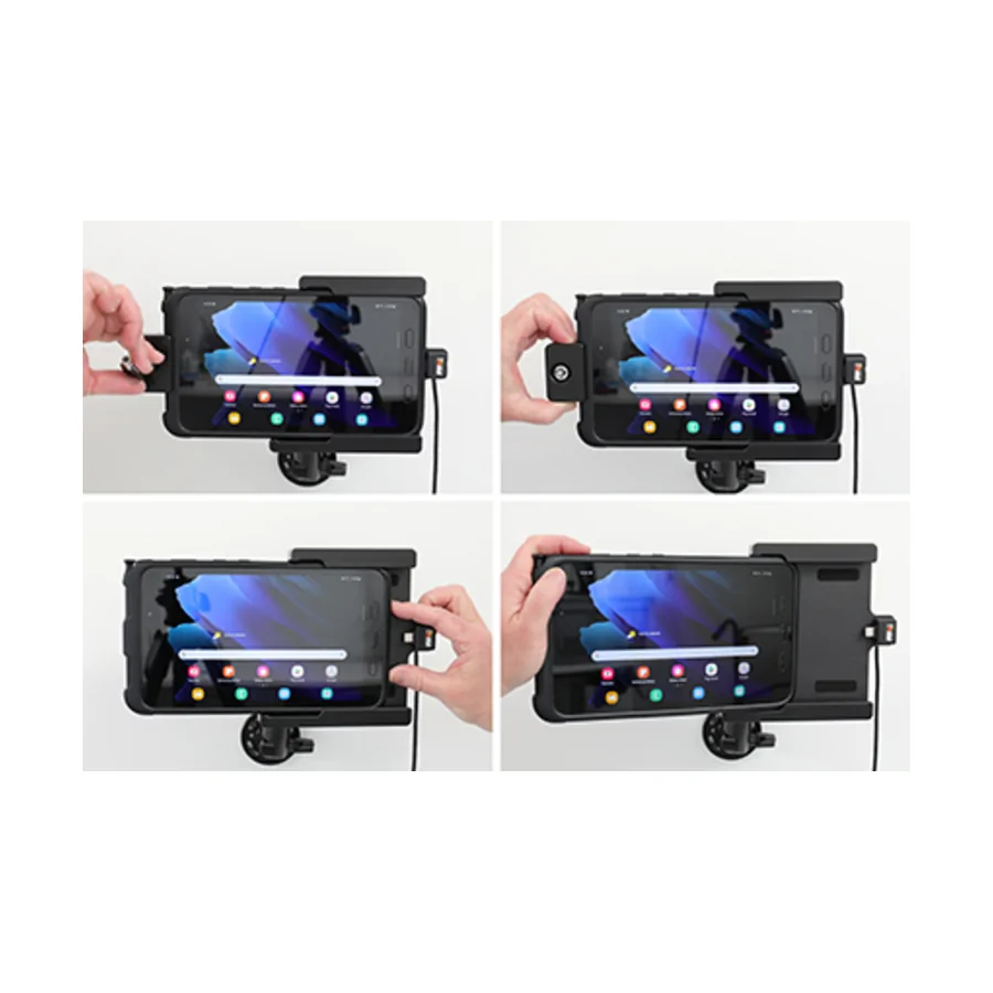 Bild 3 : 752002 : Brodit abschließbarer Halter, Aktiv USB, 12/24V, für SAMSUNG Galaxy Tab Active 3