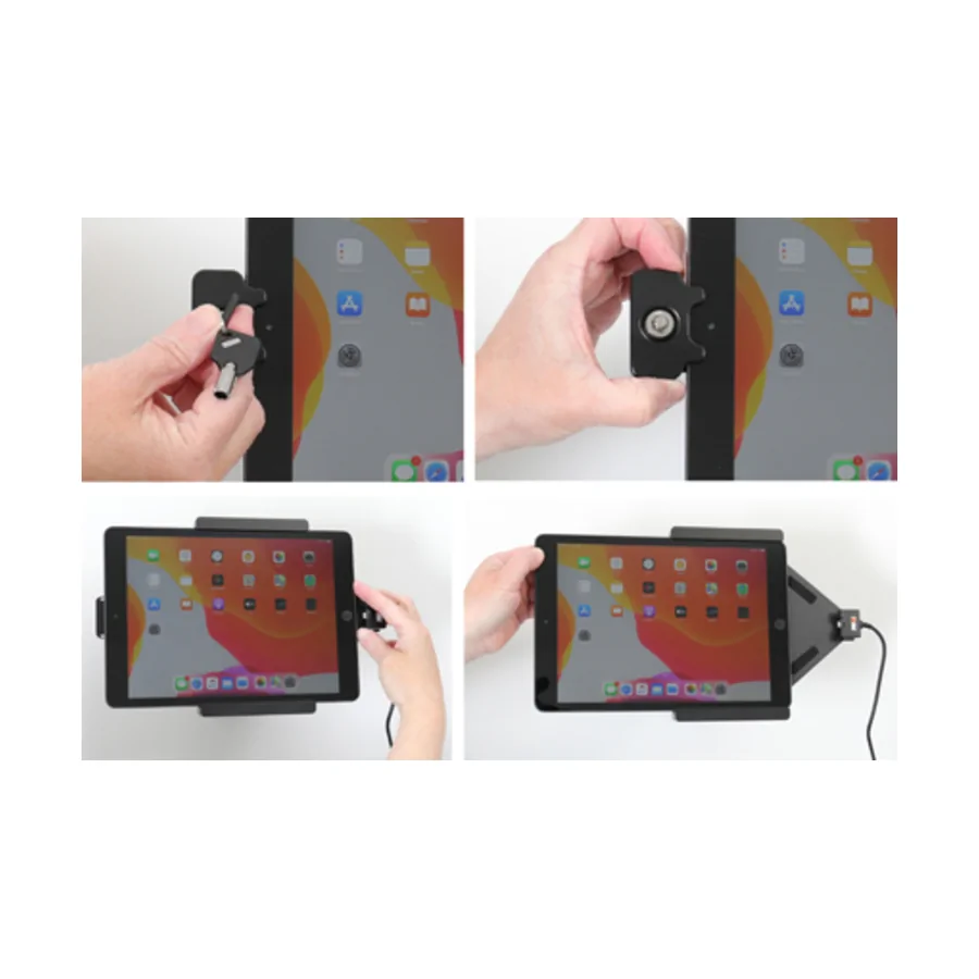 Bild 3 : 752168 : Brodit abschließbarer Halter, Aktiv USB, 12/24V, für APPLE iPad (2020)