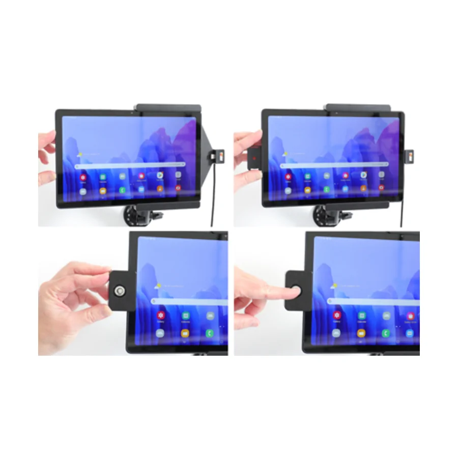 Bild 2 : 752229 : Brodit abschließbarer Halter, Aktiv USB, 12/24V, für SAMSUNG Galaxy Tab A7