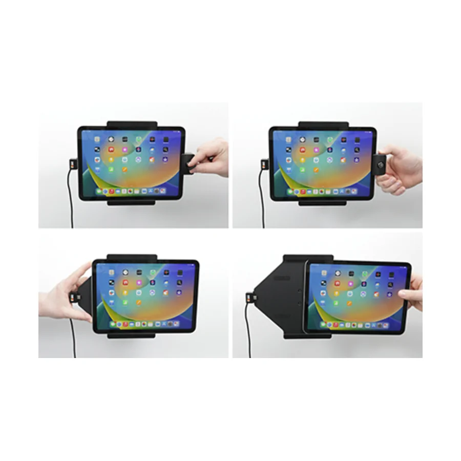 Bild 3 : 752339 : Brodit abschließbarer Halter, Aktiv USB, 12/24V, für APPLE iPad (2022)