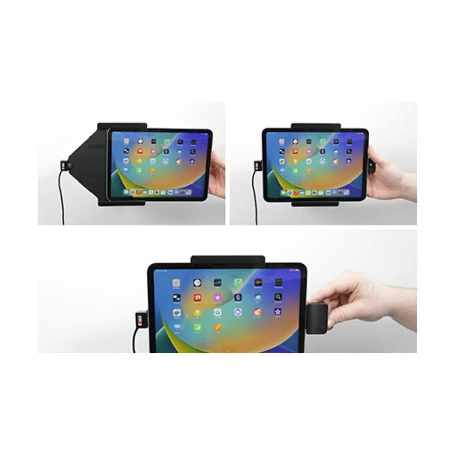 Bild 2 : 753339 : Brodit Halter mit Verriegelung, Aktiv USB, 12/24V, für APPLE iPad (2022)