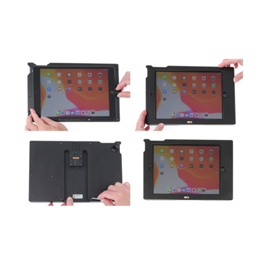 Bild 1 : 759168 : Brodit Heavy Duty Tough Sleeve, festes Gehäuse / Halter mit Ladeanschluss 12/24V, für APPLE iPad (2020)