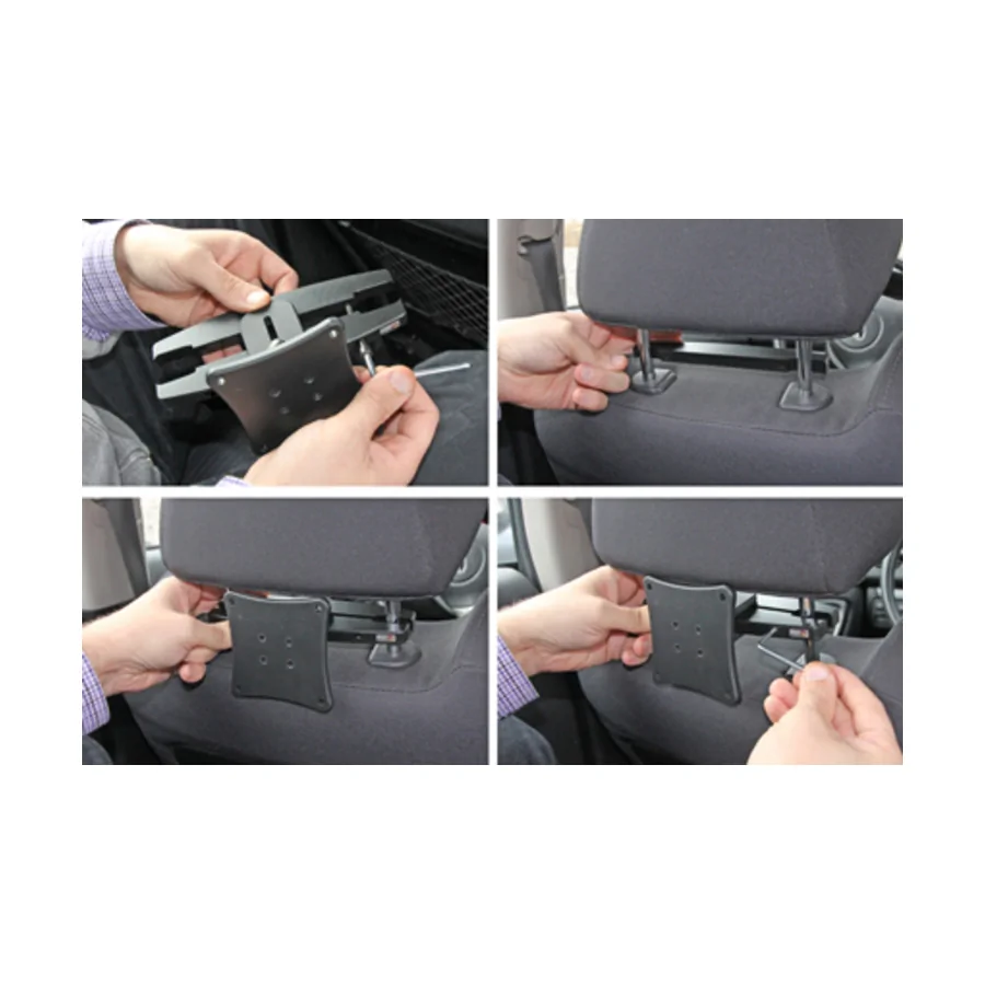 Bild 1 : 810771 : Brodit Monitor Kopfst�tzenhalter 95 bis 211mm, mit Montageplatte f�r VESA Befestigungen