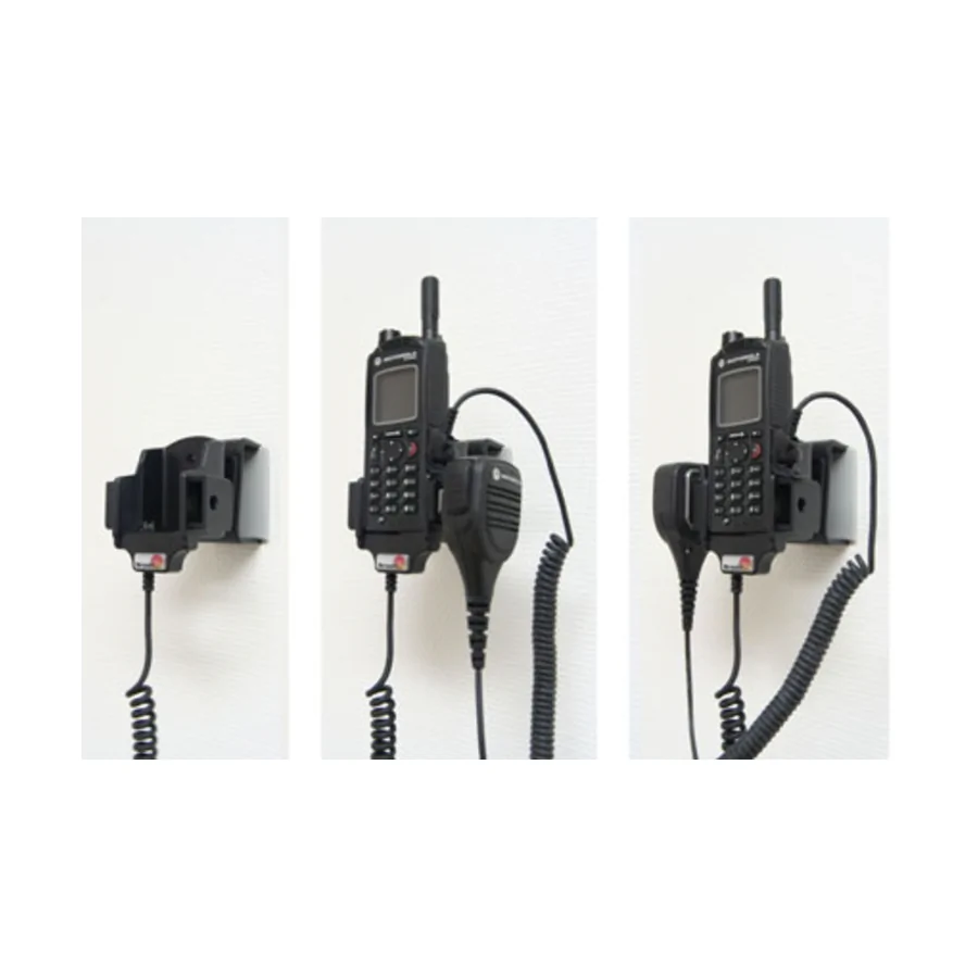 Bild 4 : 841488 : Brodit Funkgeräte Halter, für MOTOROLA MTP 850, für Geräte mit oder ohne Gürtelclip, mit Befestigung des Original Motorola KFZ Ladekabel (Nicht im Lieferumfang!)
