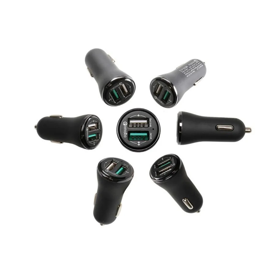 Bild 1 : 945010 : Brodit 12/24V USB Ladegerät 2x USB-A / 2.4A / QC3.0