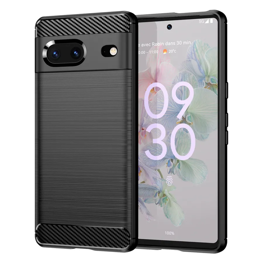 Kwhmobile Holz-Handyhülle Für Google Pixel 7a – Stoßfest, TPU-Innenrahmen, Vintage Braun