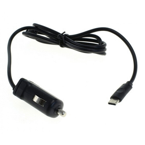 KFZ Ladekabel, 12/24V, USB Typ C, 2.4A, Black, Extra hohe Leistung 2.4  Ampere